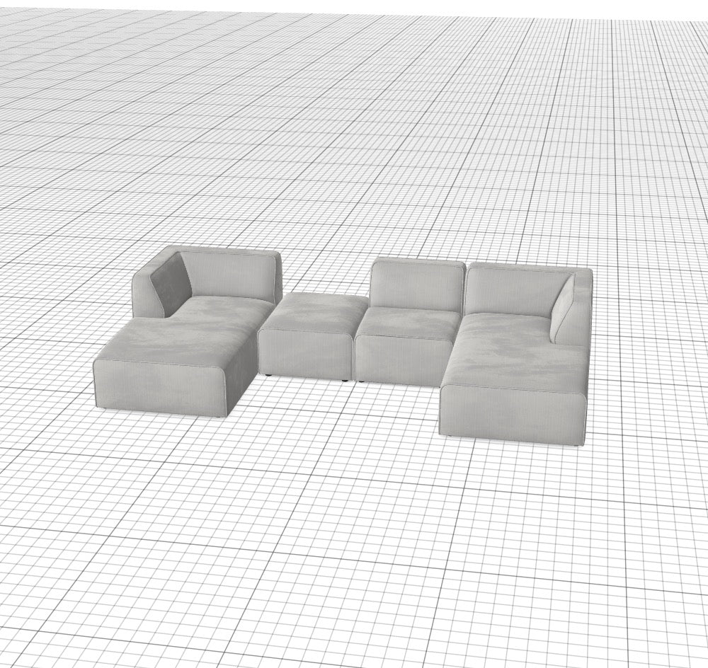 Modulares Sofa Hugg - Däi Wonschkonfiguratioun M_IYNM26