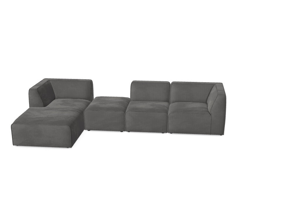 Modulares Sofa Hugg - Däi Wonschkonfiguratioun M_SEVLTU