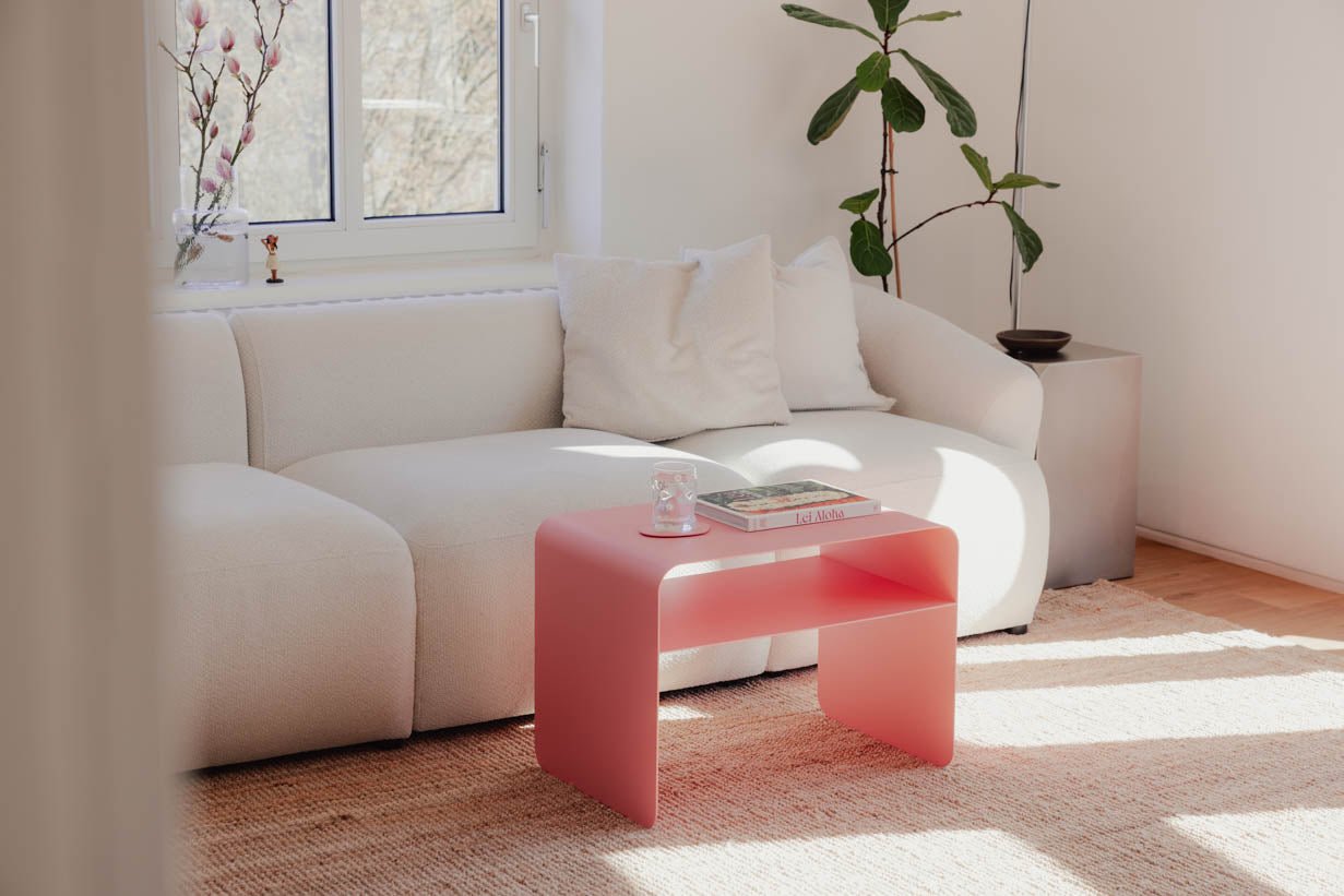 Couchtisch/Beistelltisch Cosmo – Pulverbeschichtetes Metall in modernem Design