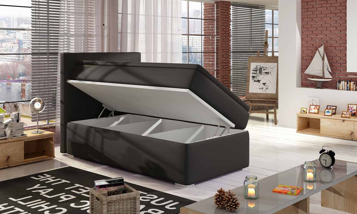 Boxspringbett Relio 90x200 mat Stauraum