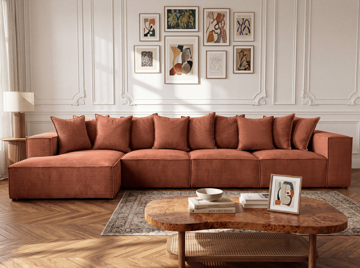 Designer Ecksofa Largo Maxi in Cord