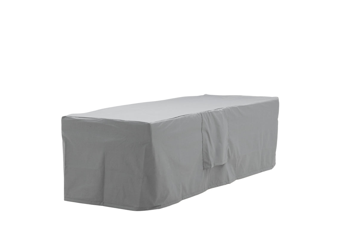 Möbelabdeckung Fortea - 180x60x50 aus grauem Polyester