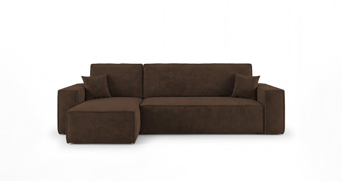 Designer-Sofa Lunaro Mini mat Schlof- a Klappfunktioun a Cord