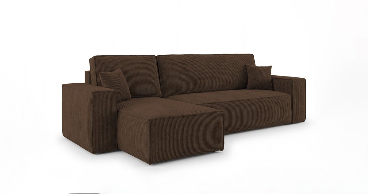Designer-Sofa Lunaro Mini mat Schlof- a Klappfunktioun a Cord
