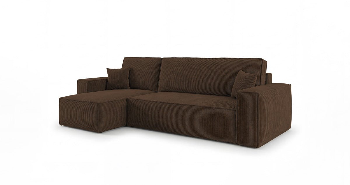 Designer-Sofa Lunaro Mini mat Schlof- a Klappfunktioun a Cord