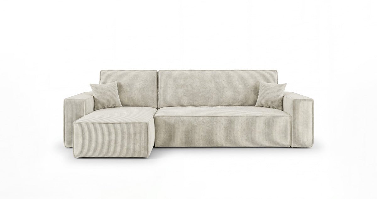 Designer-Sofa Lunaro Mini mat Schlof- a Klappfunktioun a Cord