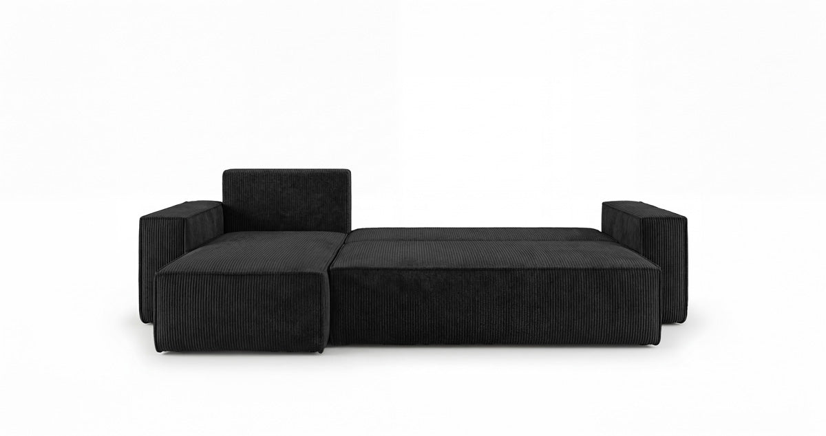 Designer-Sofa Lunaro Mini mat Schlof- a Klappfunktioun a Cord