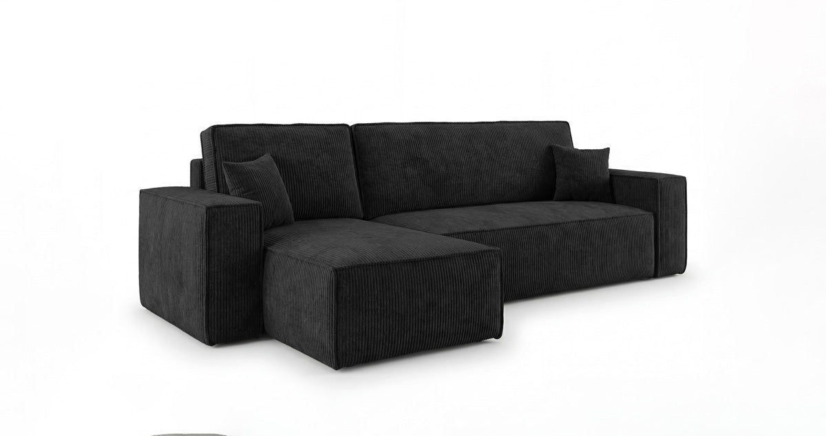 Designer-Sofa Lunaro Mini mat Schlof- a Klappfunktioun a Cord