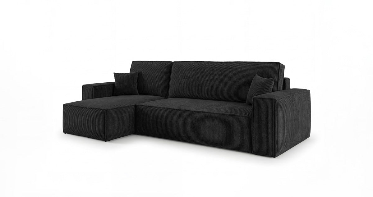 Designer-Sofa Lunaro Mini mat Schlof- a Klappfunktioun a Cord