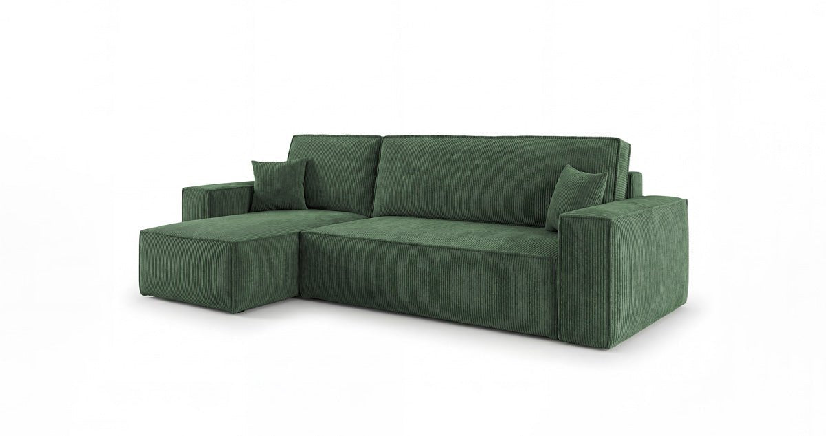 Designer-Sofa Lunaro Mini mat Schlof- a Klappfunktioun a Cord