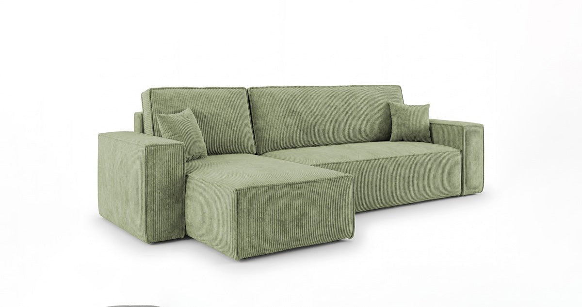 Designer-Sofa Lunaro Mini mat Schlof- a Klappfunktioun a Cord