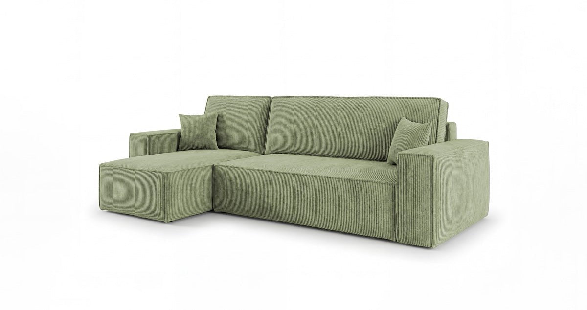 Designer-Sofa Lunaro Mini mat Schlof- a Klappfunktioun a Cord