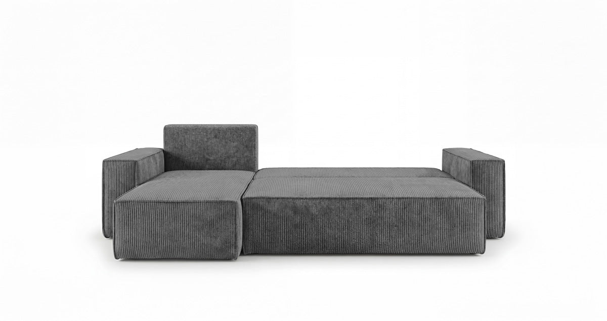 Designer-Sofa Lunaro Mini mat Schlof- a Klappfunktioun a Cord