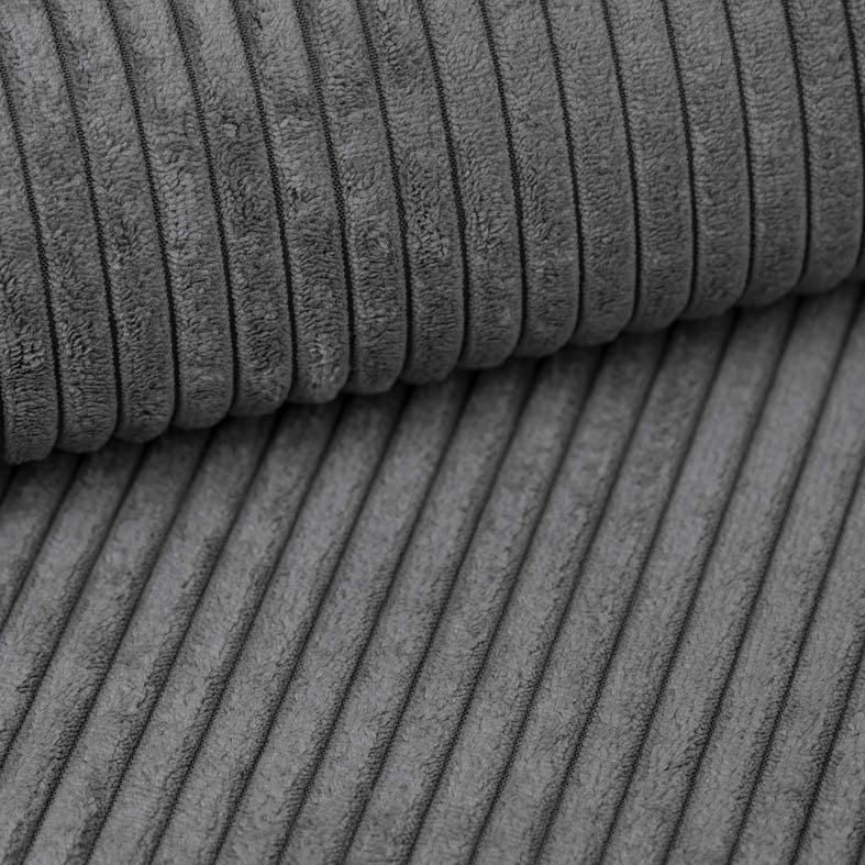 Designer Polsterbett Ophelia aus Cord mat Stauraum