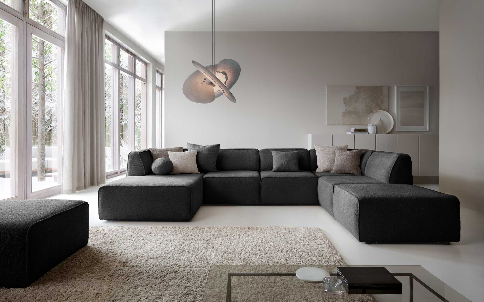 Modulart Sofa Hugg fir selwer ze konfiguréieren