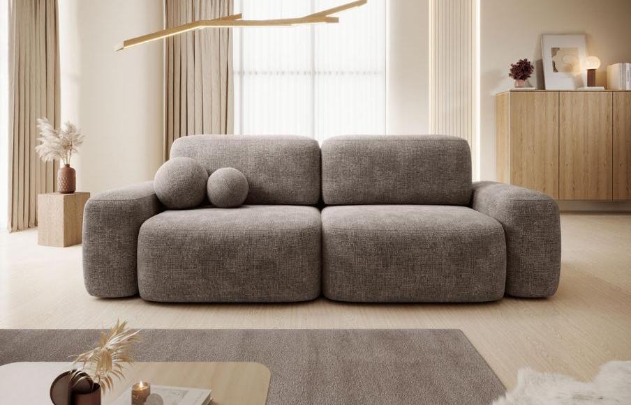 Designer Sofa Bold mat Schlooffunktioun an Bettkeescht