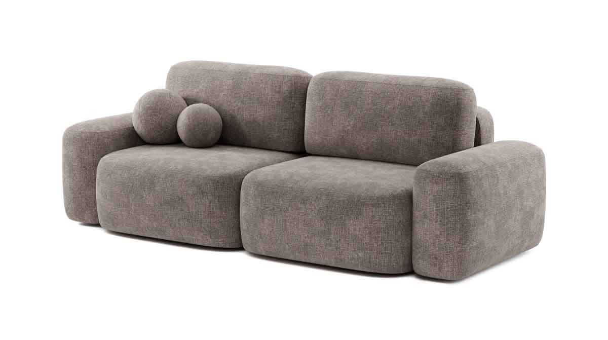 Designer Sofa Bold mat Schlooffunktioun an Bettkeescht