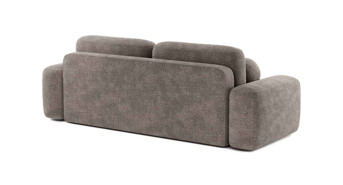 Designer Sofa Bold mat Schlooffunktioun an Bettkeescht
