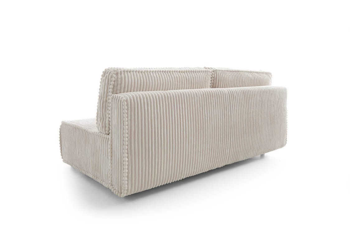 Designer Sofa Komma mat Schloffunktion an Stauraum