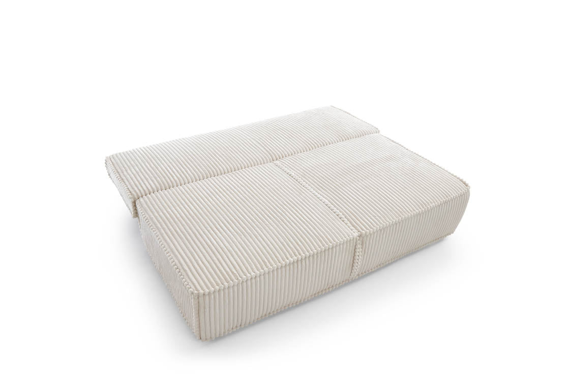 Designer Sofa Komma mat Schloffunktion an Stauraum