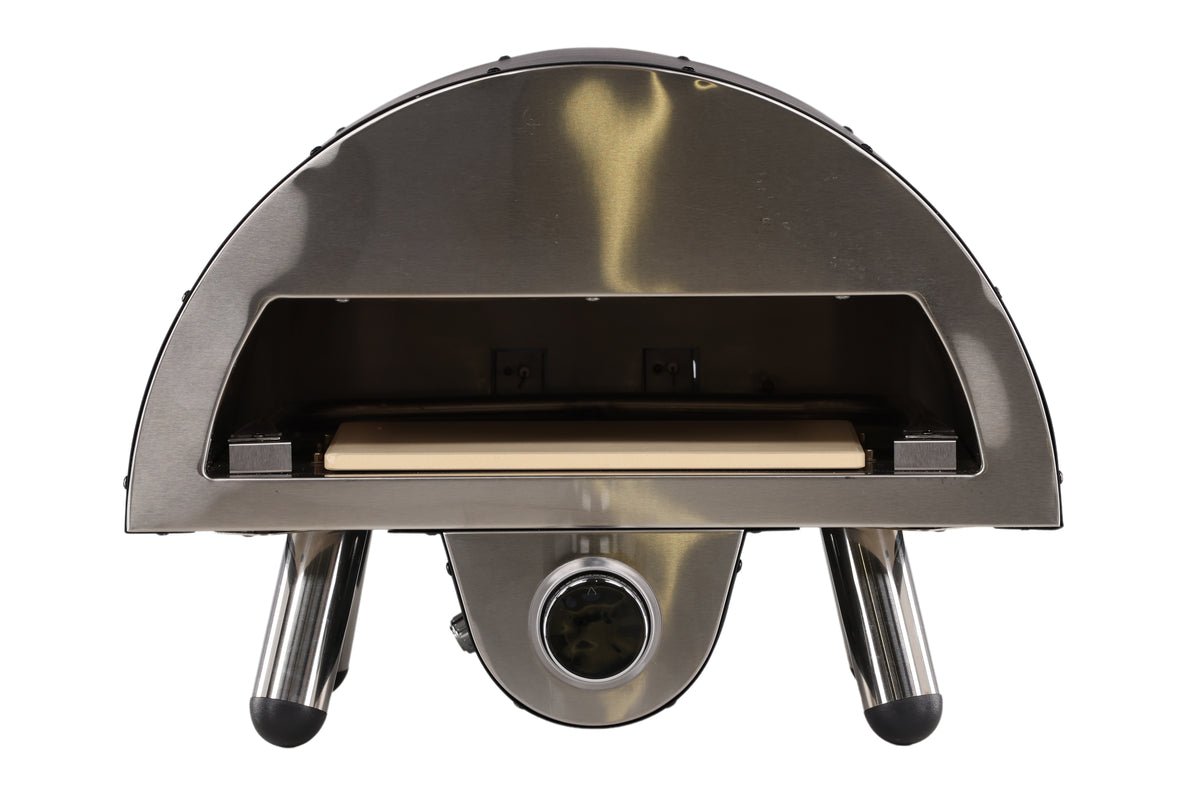 Pizzauewen Neapel - aus Stol, Edelstahl an Keramik a Schwaarz