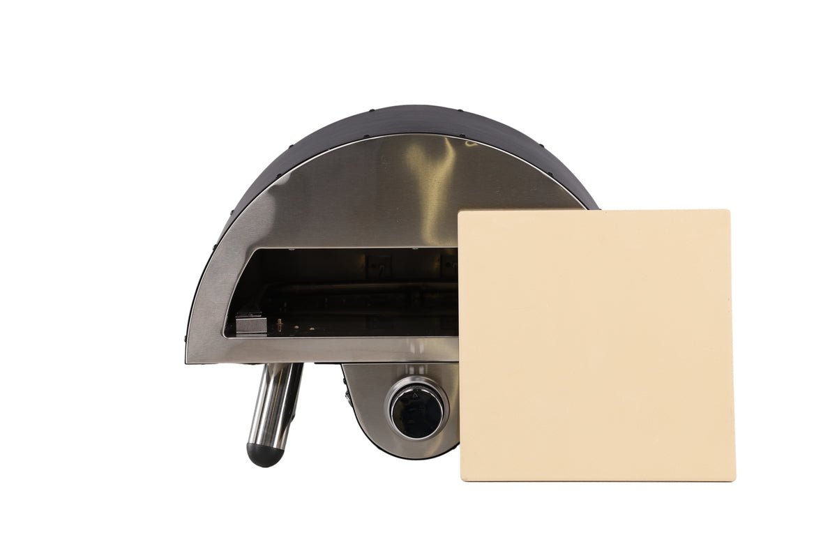 Pizzauewen Neapel - aus Stol, Edelstahl an Keramik a Schwaarz