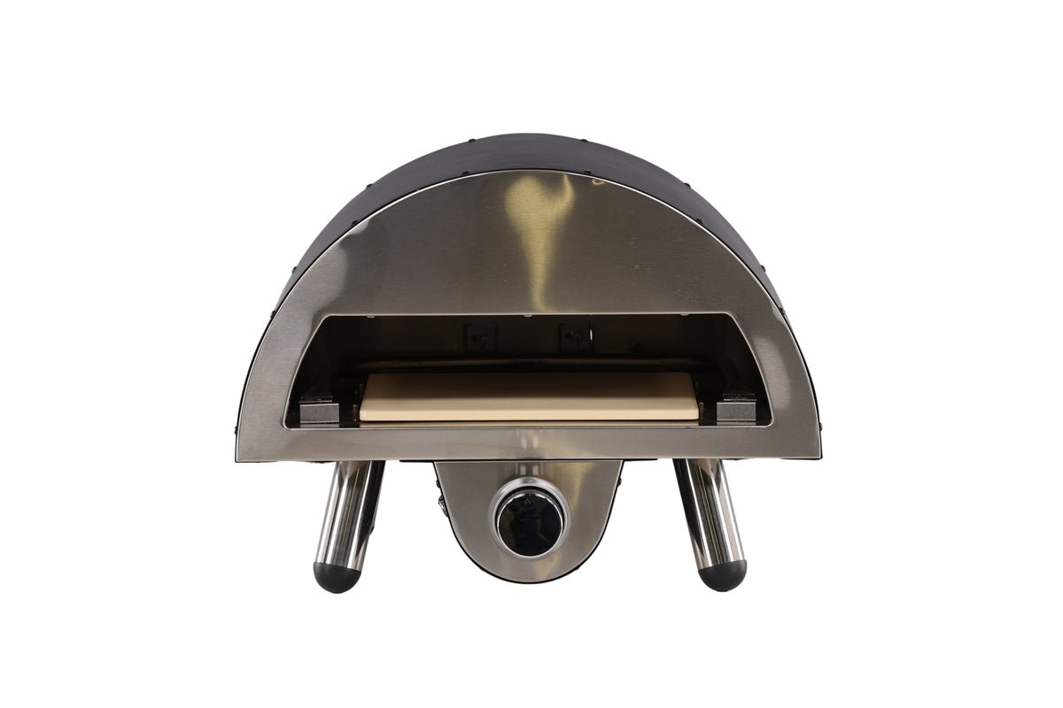 Pizzauewen Neapel - aus Stol, Edelstahl an Keramik a Schwaarz