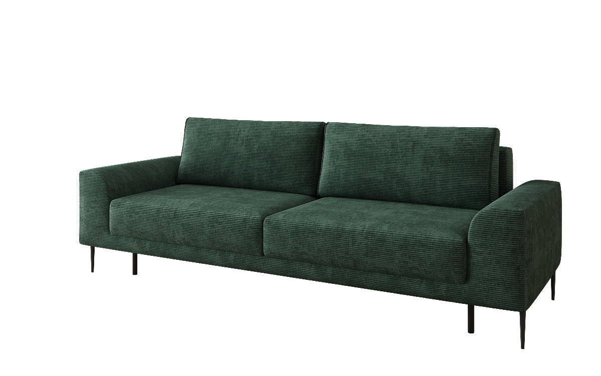 Designer-3-Sëtzer-Sofa Bloom a Cord mat Schloffunktioun a Stauraum