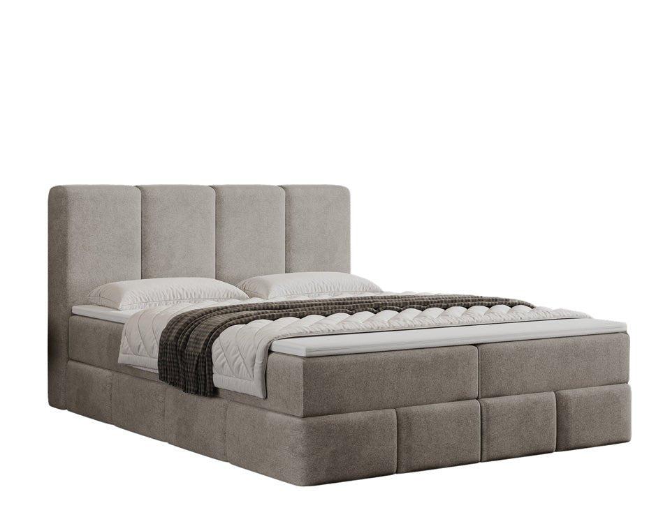 Boxspringbett Venedig Samt mat Stauraum