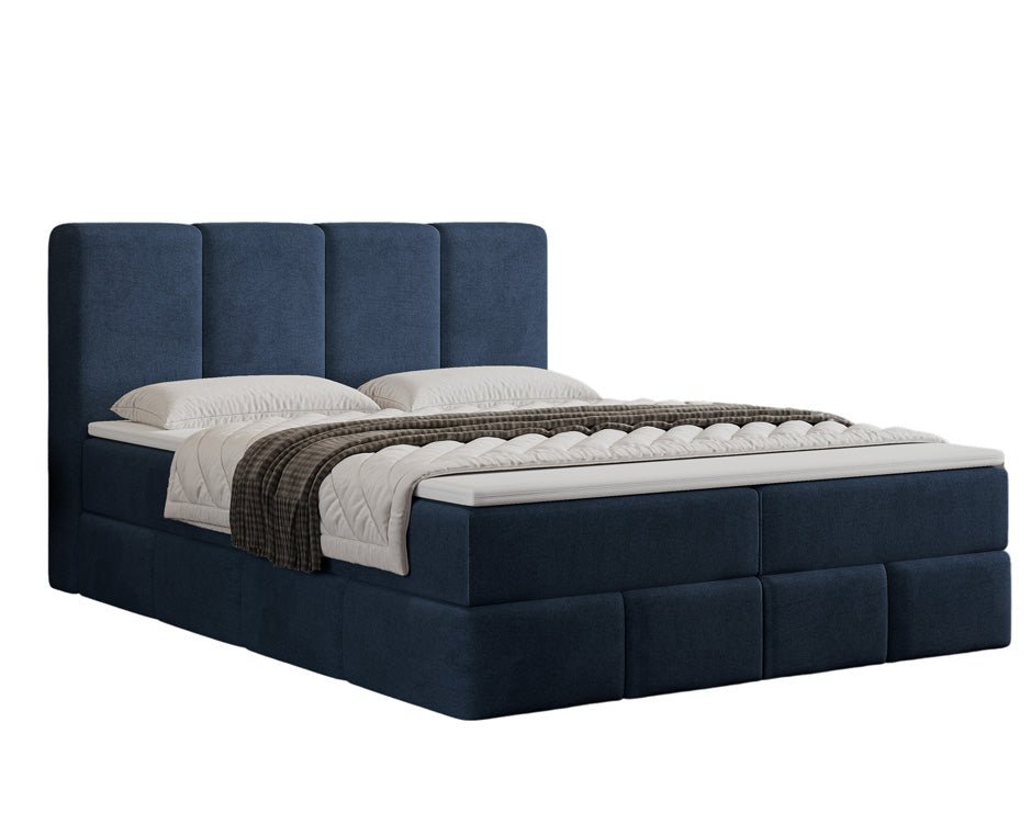 Boxspringbett Venedig Samt mat Stauraum