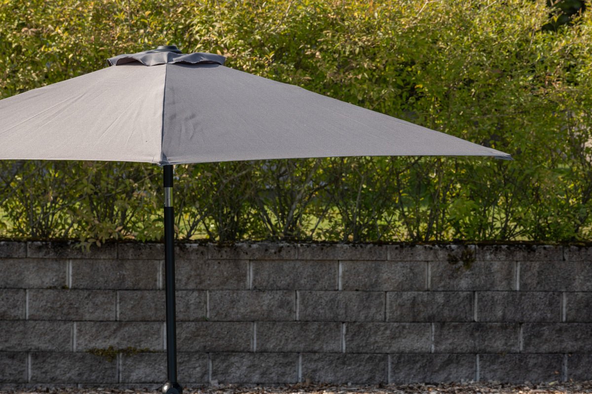 Sonnenschirm Imperia – Ø300 cm aus grauem Polyester
