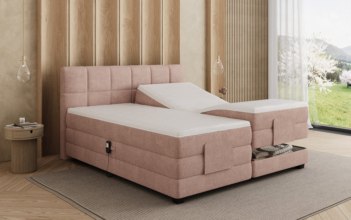 Boxspringbett Monaco - elektresch verstellbar a Stoff