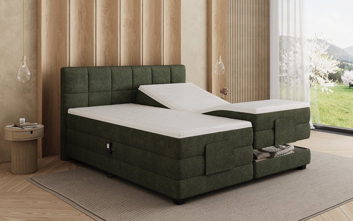 Boxspringbett Monaco - elektresch verstellbar a Stoff