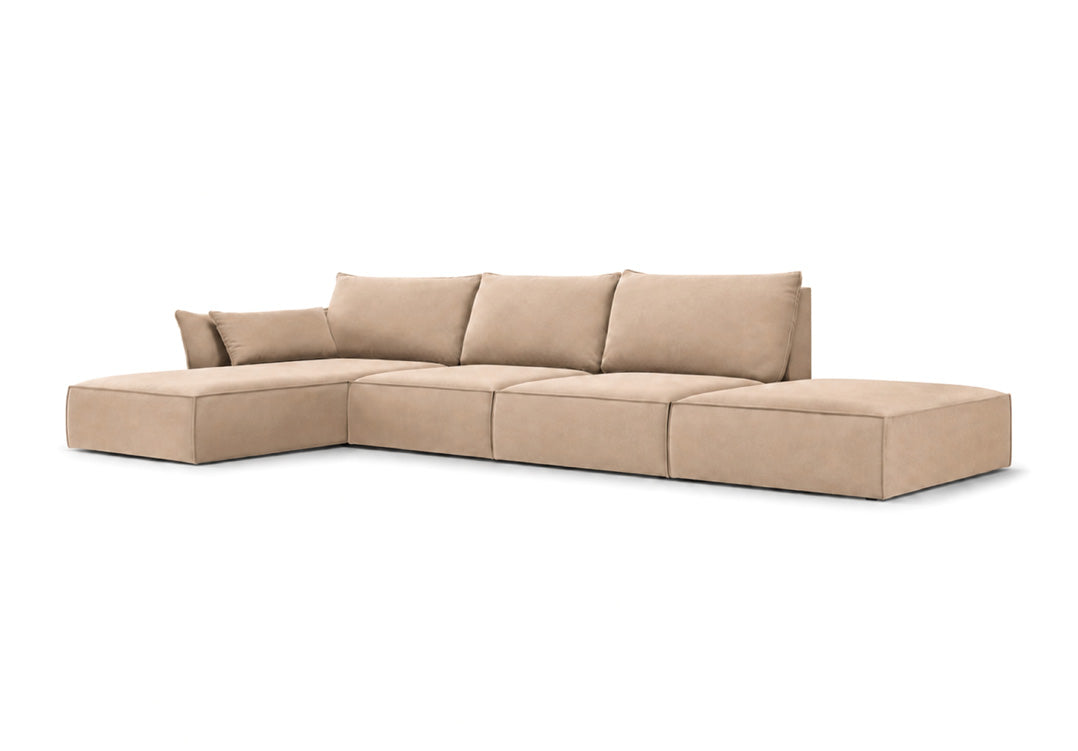 Designer-Sofa Nuvola L Open aus Samett