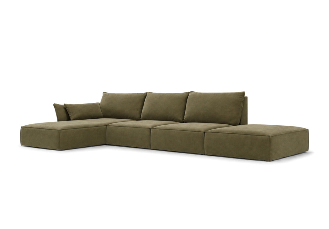 Designer-Sofa Nuvola L Open aus Samett