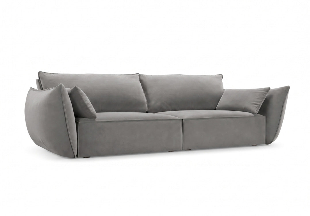 Designer-Sofa 3-Sëtzer Nuvola aus Samett