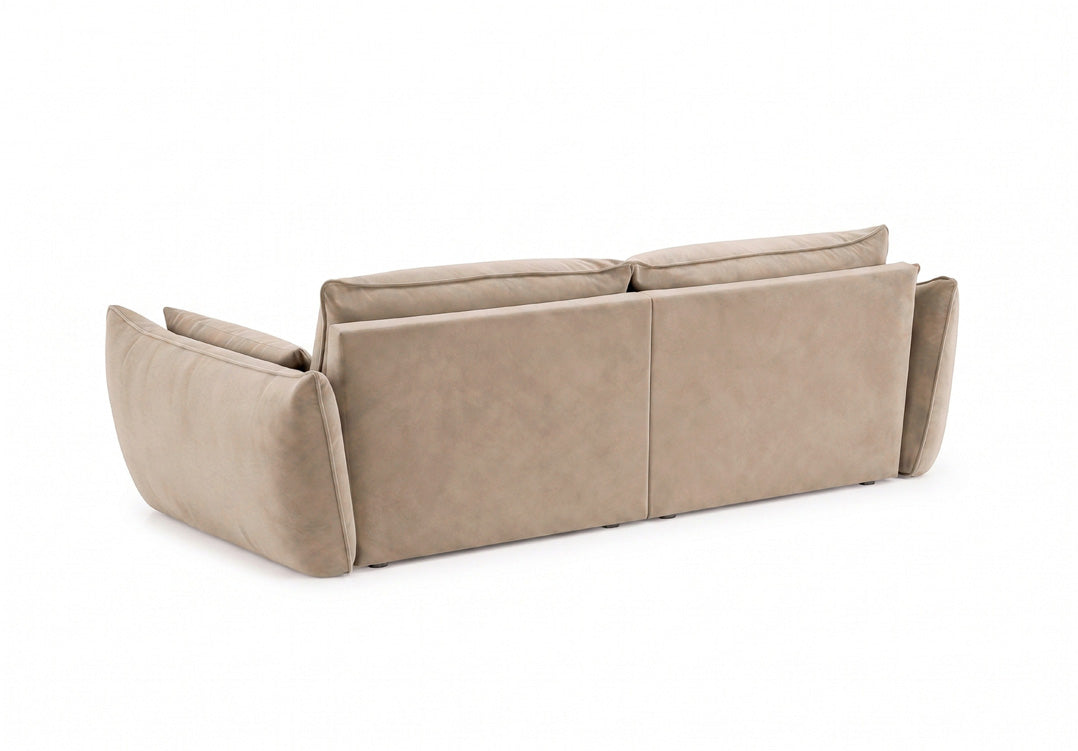 Designer-Sofa 3-Sëtzer Nuvola aus Samett
