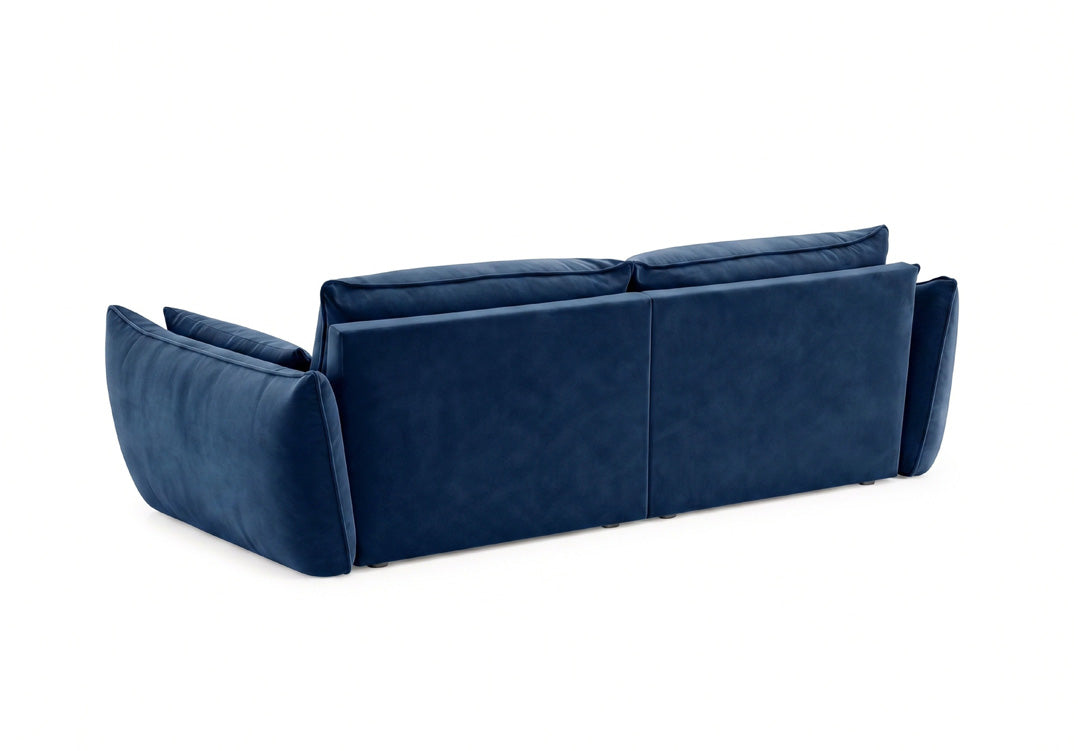 Designer-Sofa 3-Sëtzer Nuvola aus Samett
