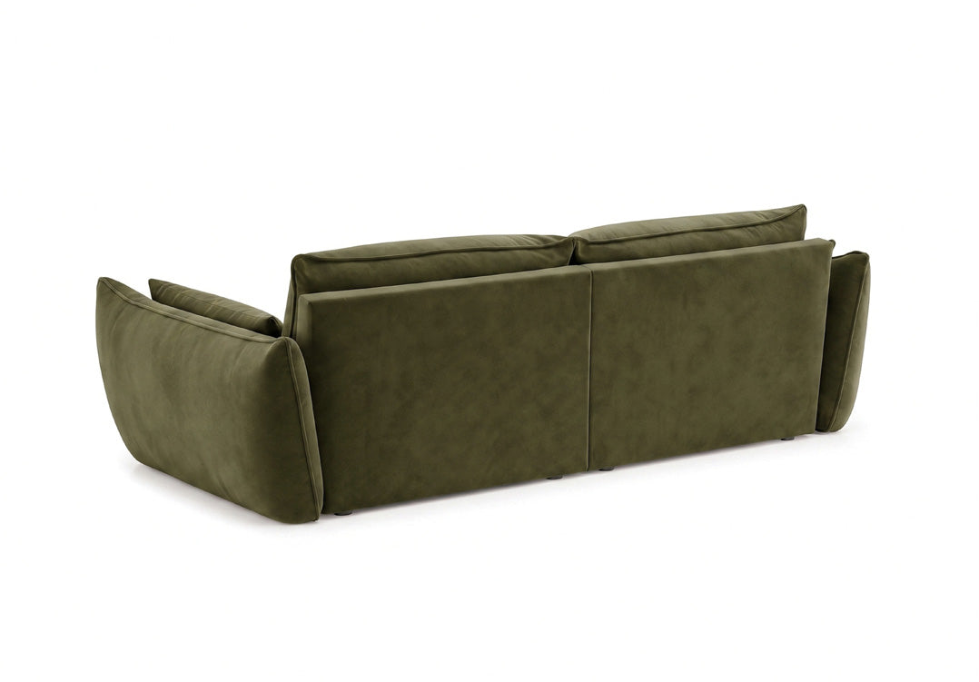 Designer-Sofa 3-Sëtzer Nuvola aus Samett