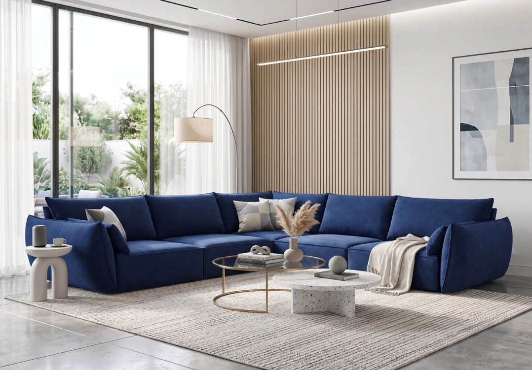 Designer-Sofa Nuvola L Maxi aus Samett