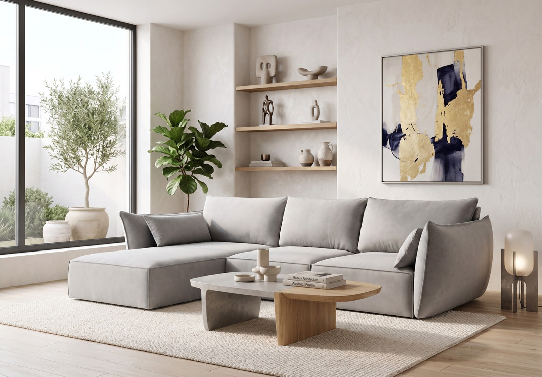 Designer-Sofa Nuvola L aus Samett