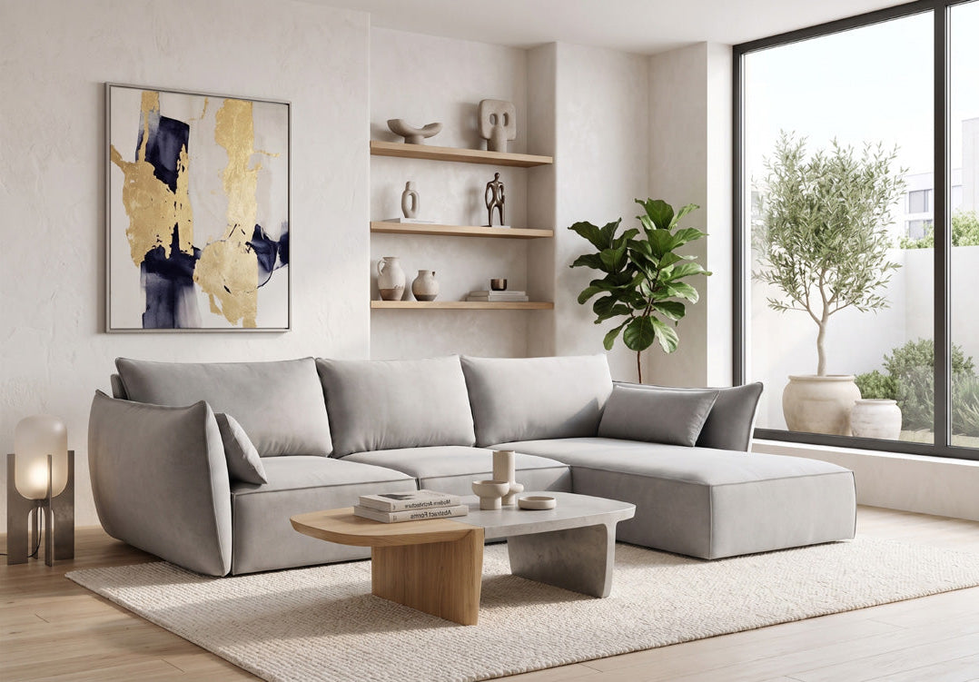 Designer-Sofa Nuvola L aus Samett