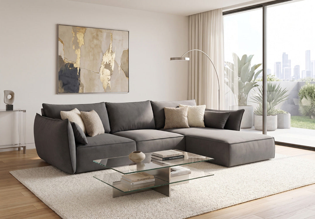 Designer-Sofa Nuvola L aus Samett