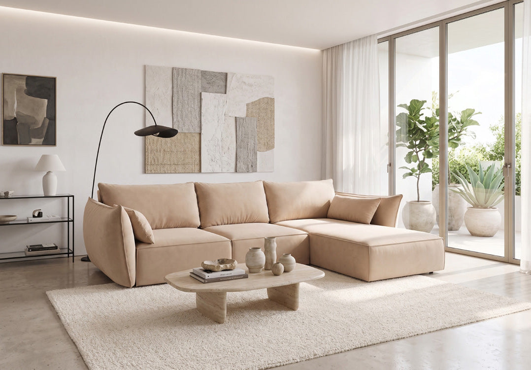 Designer-Sofa Nuvola L aus Samett