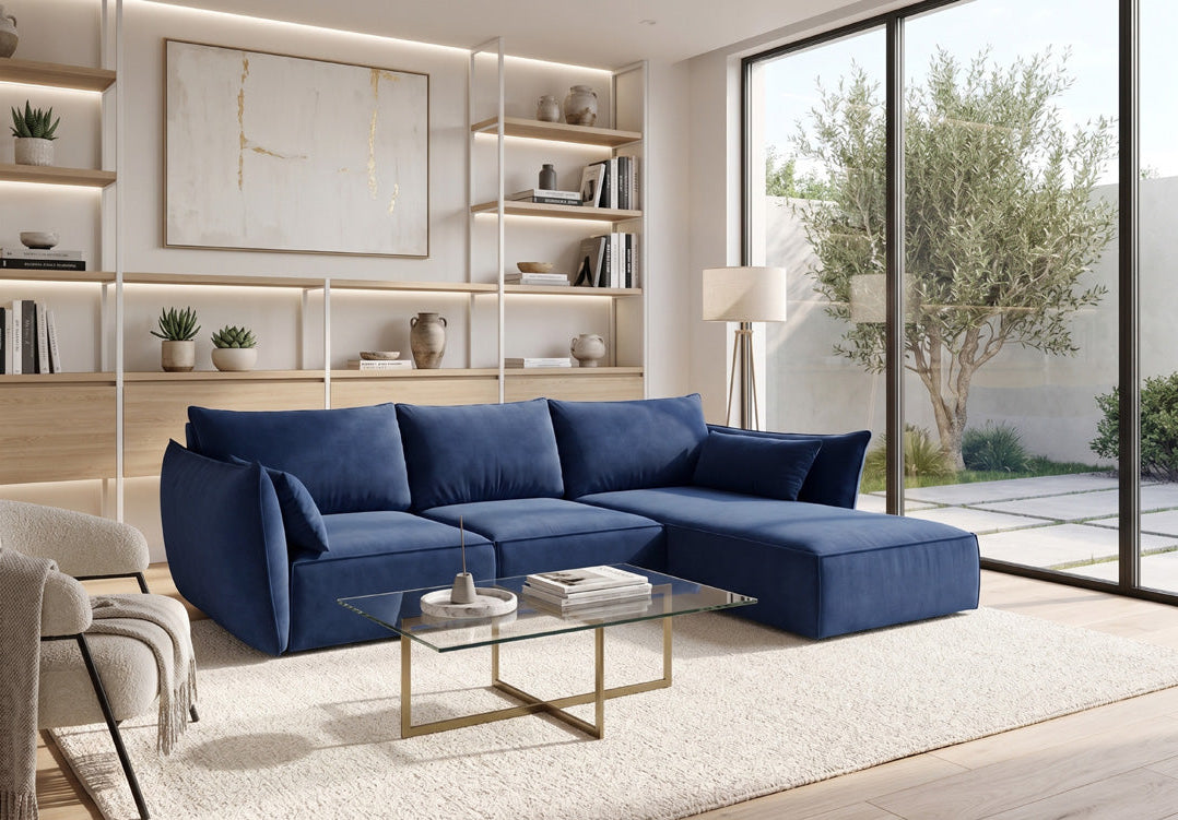 Designer-Sofa Nuvola L aus Samett