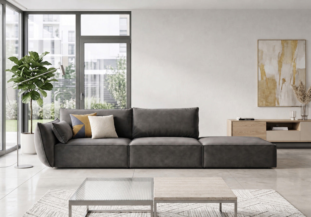 Designer-Sofa Chaiselongue Nuvola aus Samett