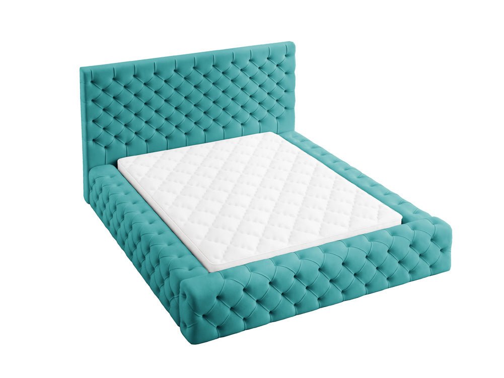 Designer Polsterbett Lana Samt mat Späicherraum