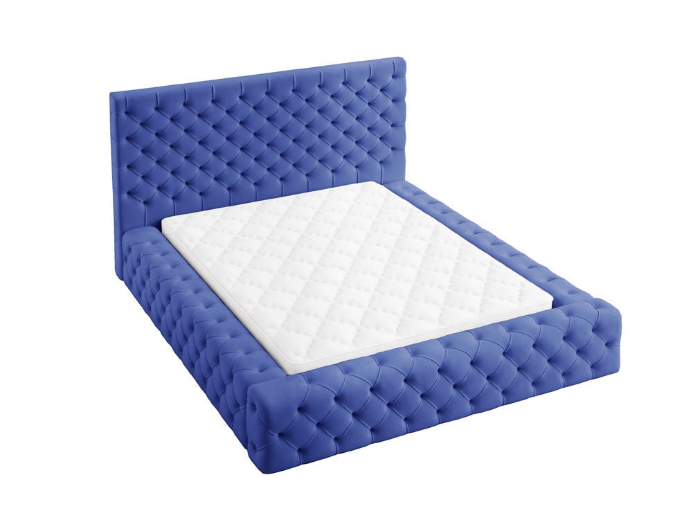 Designer Polsterbett Lana Samt mat Späicherraum