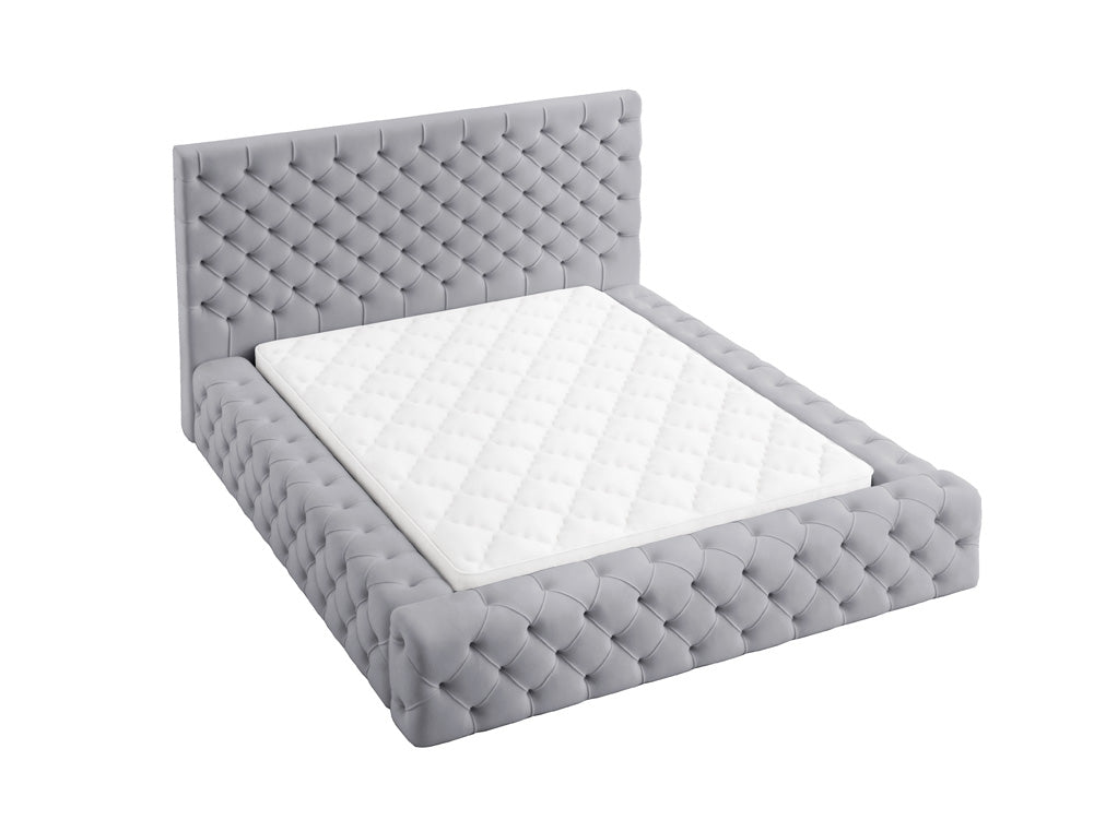 Designer Polsterbett Lana Samt mat Späicherraum