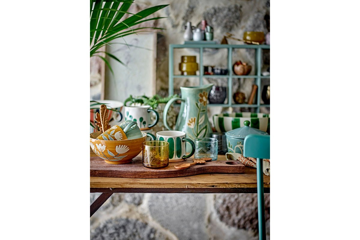 Krug Malou – handdekoréiert Steingut a Grom